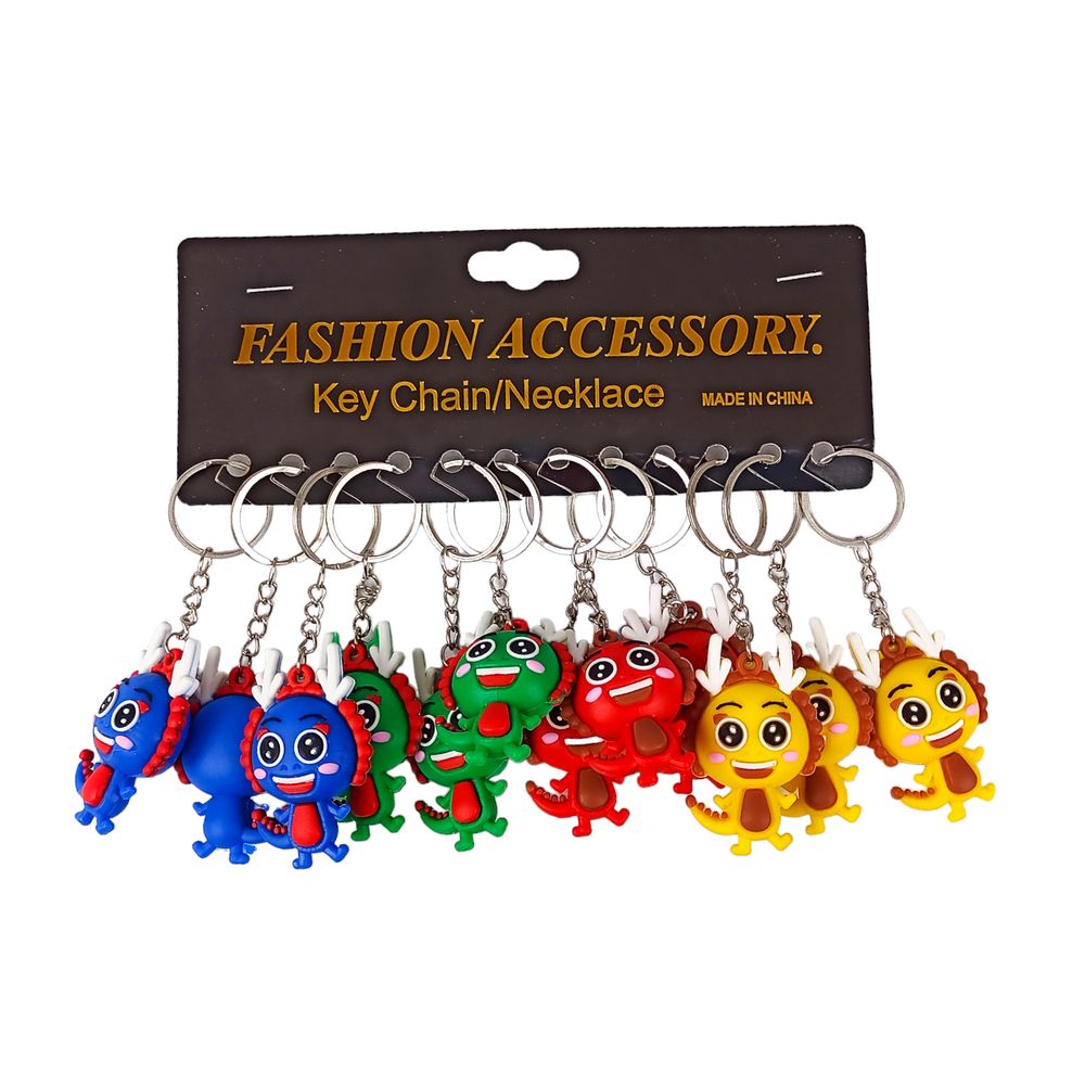 Брелок силиконовый "Дракончик" 6 см Разноцветный Без бренда (700-10)