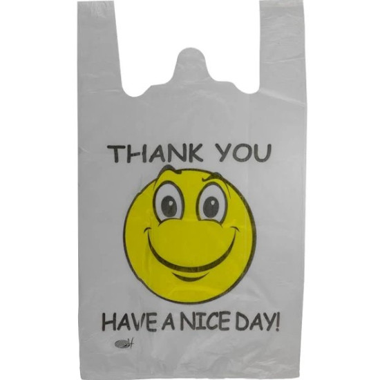 Пакет полиэтиленовый майка 25 х 42см 100 шт/уп HDPE Белый Без бренда (Pb - 2)