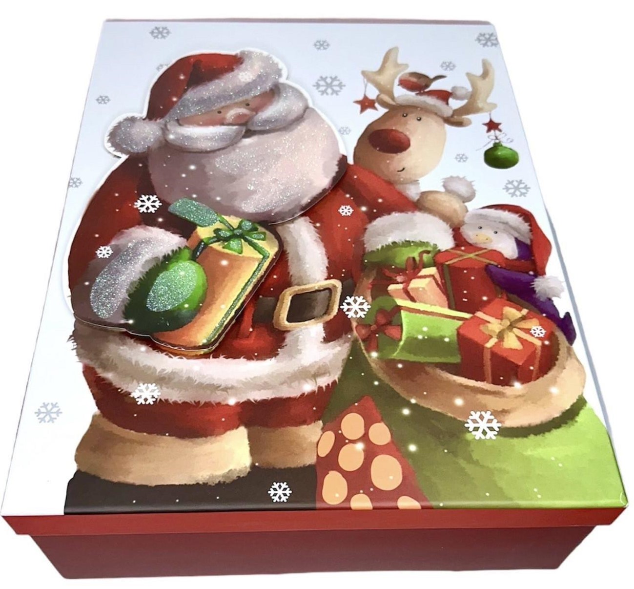 Подарочная новогодняя коробка прямокутная - "Новогодний праздник", в наборе - 3шт., 93162 Разноцветный Unison (93162)