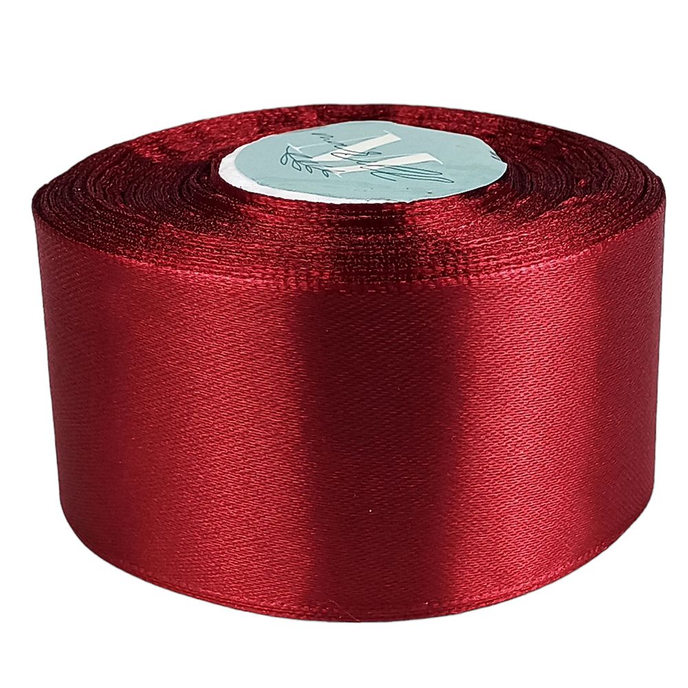 Атласная лента 4см (±5мм) x 33м Красный Marill (LA4033-33)