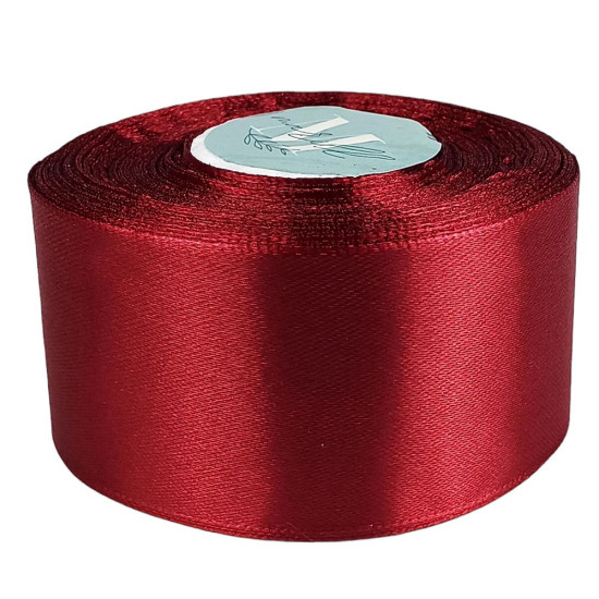 Атласная лента 4см (±5мм) x 33м Красный Marill (LA4033-33)