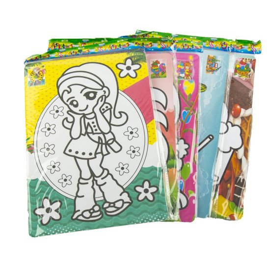 Набор для творчества "Укрась  картину песком цветным" 30 х 20см Разноцветный Без бренда (7947.)