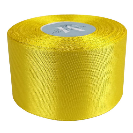 Атласна стрічка 4см x 33м Жовтий Marill (LA4033-15)
