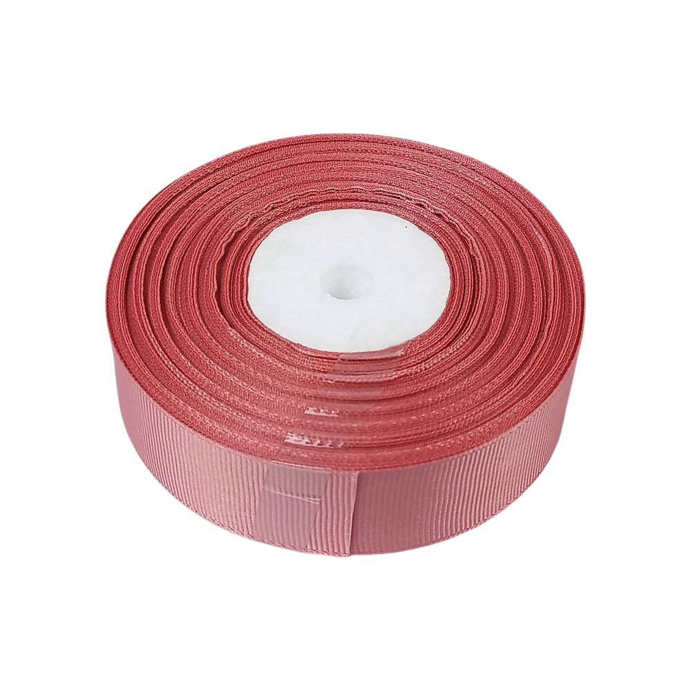 Репсовая лента 2,5см, 23 метра розовая (D00225-191)