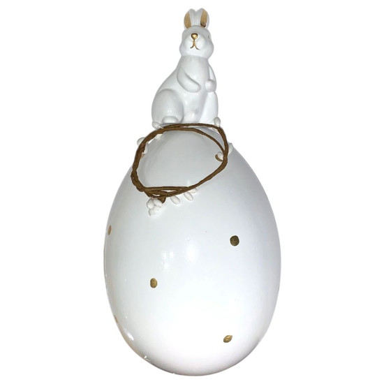 Пасхальный декор Заец на яйце 21см (L00578)