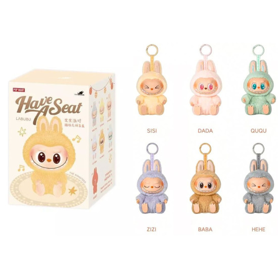 Мягкая игрушка-сюрприз Labubu-2 сезон в виде плюшевых брелоков (251596/712522)