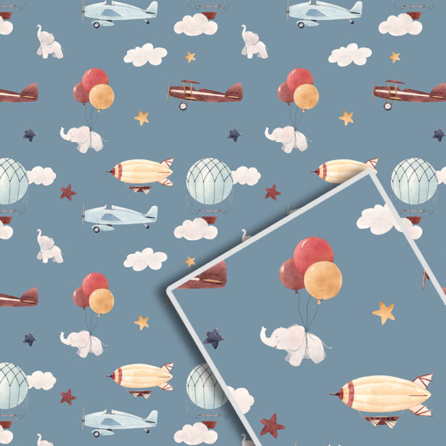 Бумага подарочная 50 х 70см, 10 листов (Пт-І-2368)