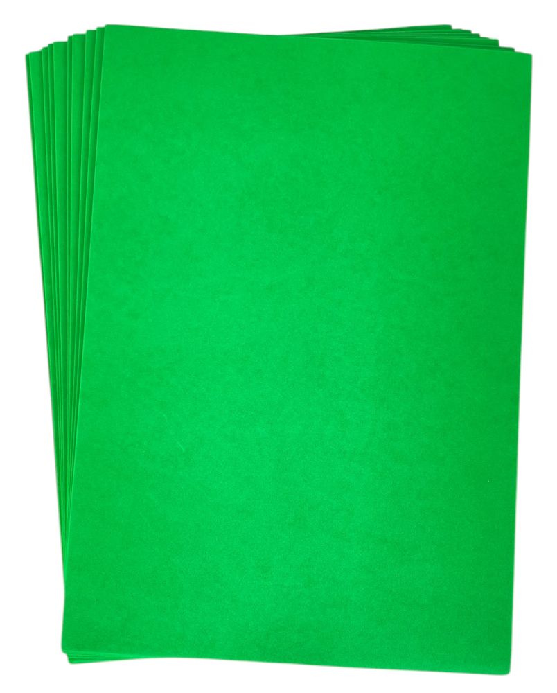 Фоамиран 20 х 30см, 1,5мм, 10 листов, Светло-зеленый Зеленый Josef Otten (15A4-7046)