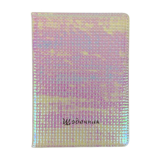 Дневник кож/зам 24 х 17,5см Голографические пиксели (0025-6)