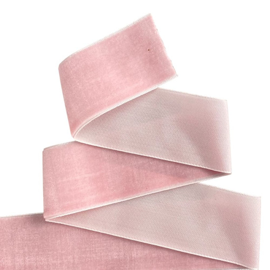 Бархатная лента  4 см (±5мм) х 30 ярдов Розовый Marill (D00840-   39)