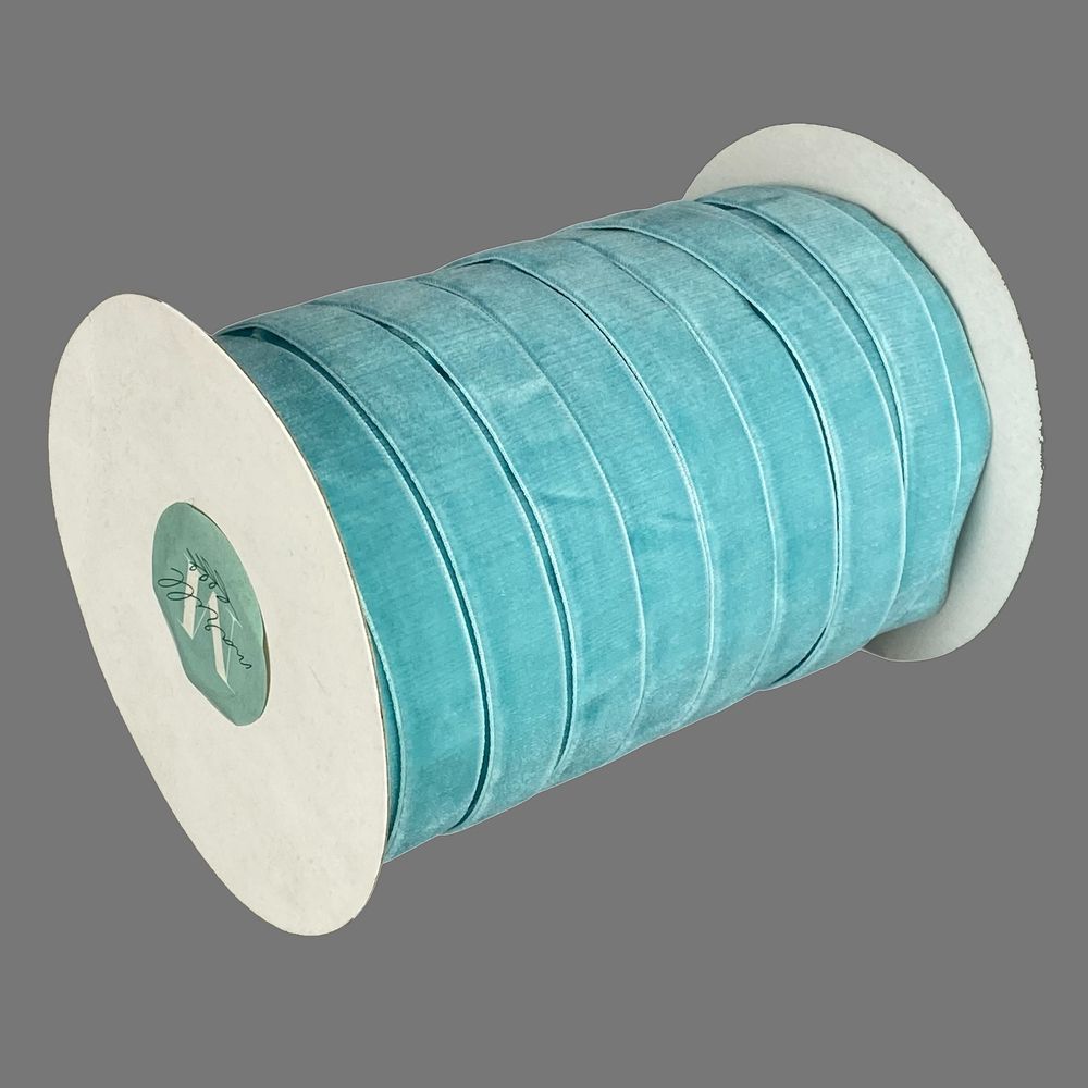 Бархатная лента  1,5 см х 50 ярдов Голубой Marill (D00815- 30)