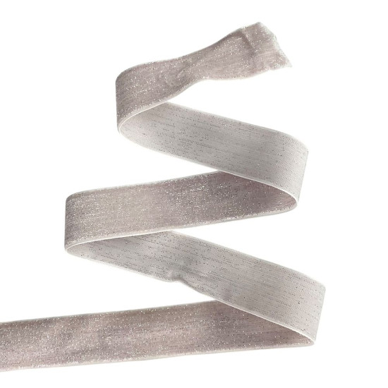 Бархатная лента  блестящая 2,5  см х 50 ярдов Розовый Marill (D16725- dirty pink)