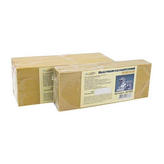 Пластилин скульптурный 400 гр телесный (401305)