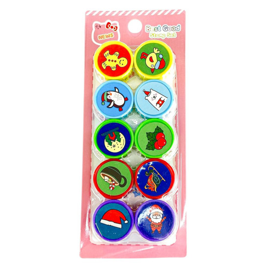 Набор штампов 10шт, Новогодние (9339)