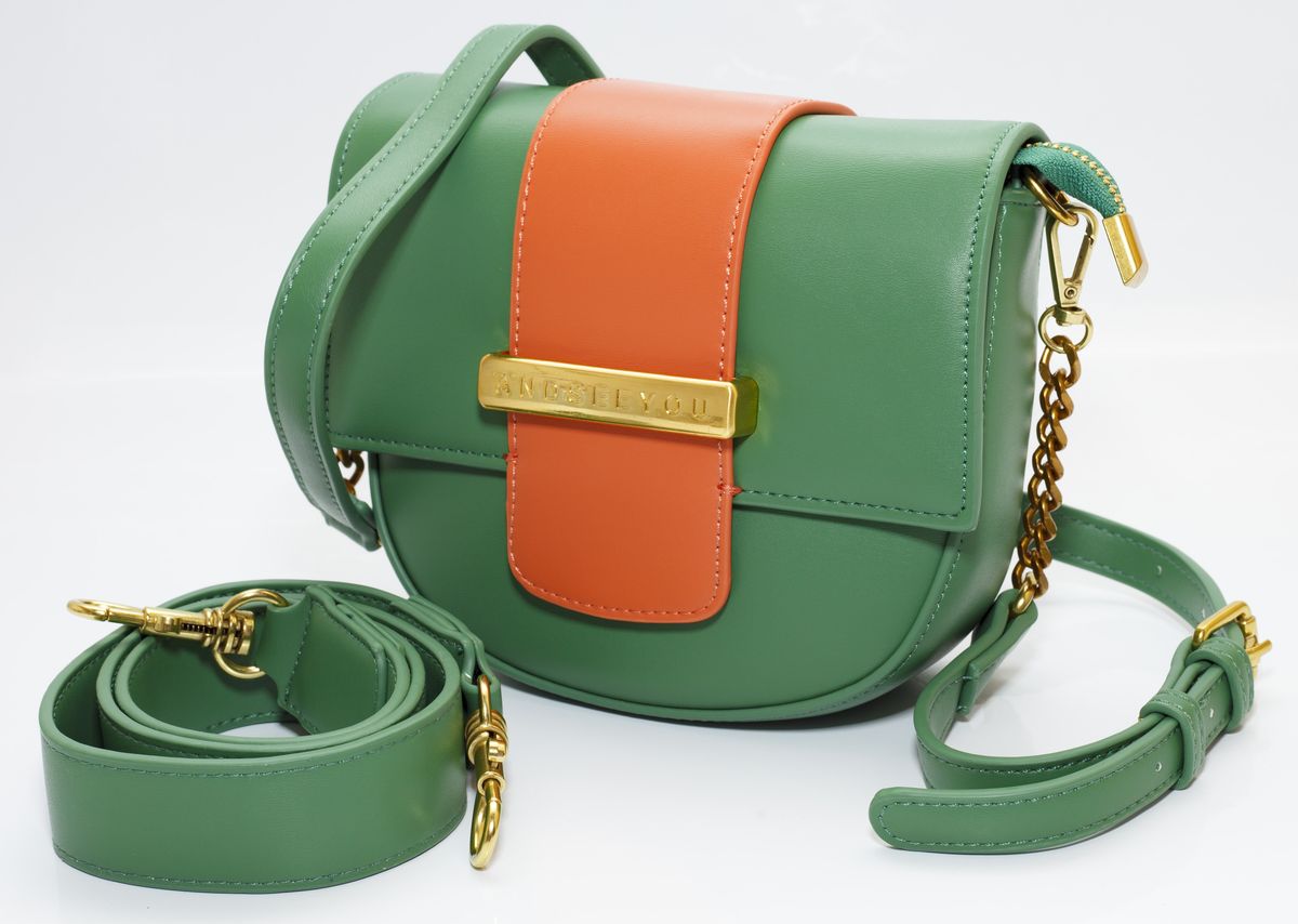 Сумка жіноча зелена 16х18,5см екошкіра (9010 green)