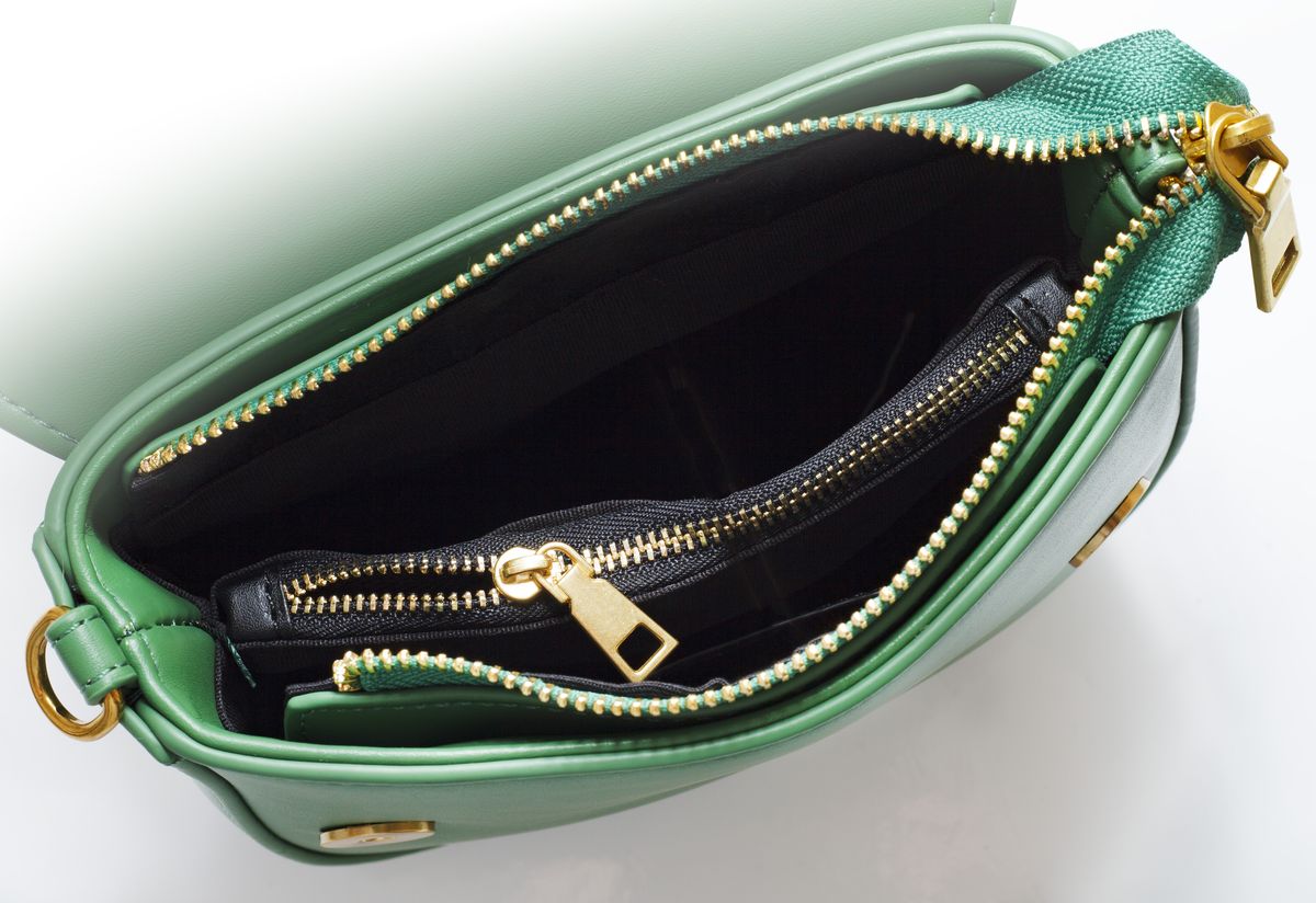 Сумка жіноча зелена 16х18,5см екошкіра (9010 green)