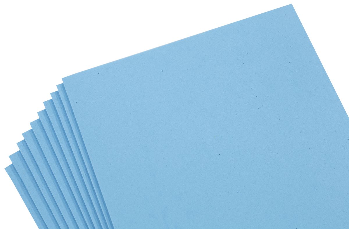 Фоамиран 1,8мм голубой - 10листов, 7490-18-19 (7490-18-19)