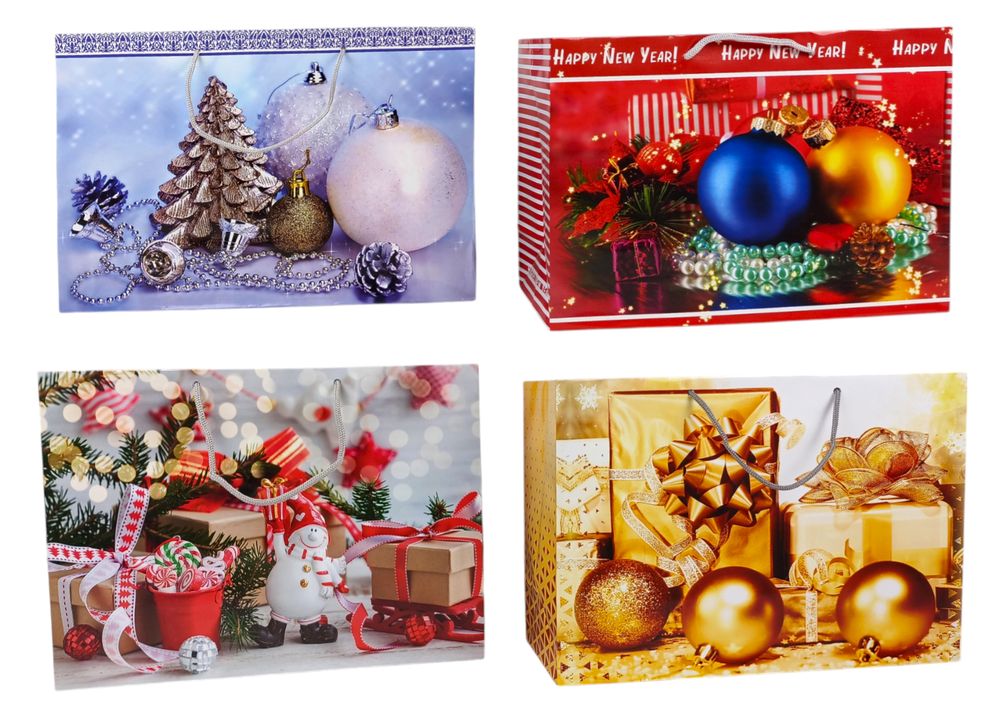 Пакет подарочный новогодний 150г, 36 х 23 х 10см Unison (PVM362310 -5)