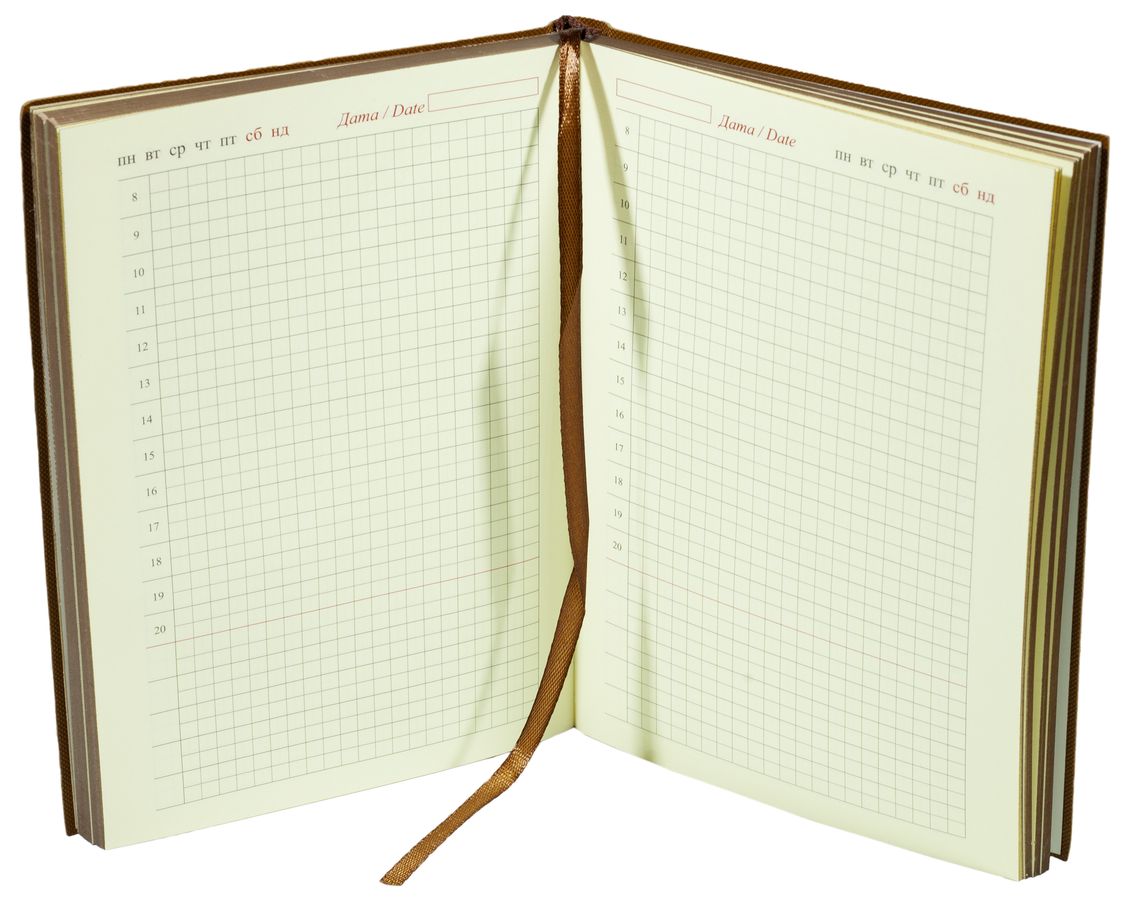 Щоденник недатований клітина "Дерево" А5, м'який, фарб. торець, 160 аркушів, тиснення (4625-А5NK)