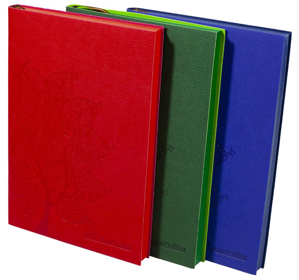 Щоденник недатований клітина "Дерево" А5, м'який, фарб. торець, 160 аркушів, тиснення (4625-А5NK)