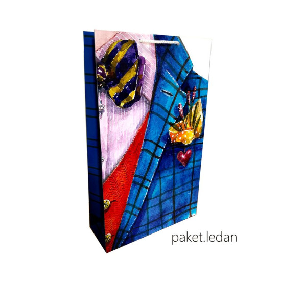 Пакет подарунковий ламінований 41х24,5 см, 170 г/м2 (W3)