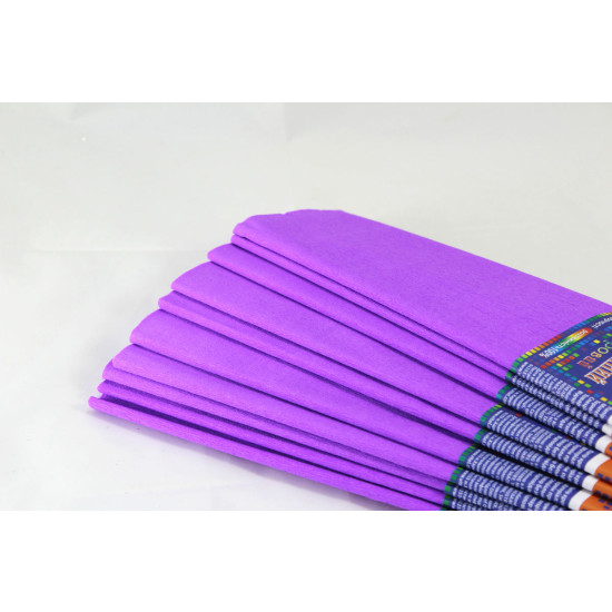 Креп-бумага 100%, 50х200см, 20г/м2 -  тёмно-фиолетовый, KR110-8025 (KR110-8025)