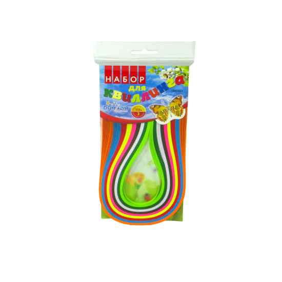 Квиллинг "Сезоны" 5мм х 42см, 9 цветов, 25 ленточек, 97м Разноцветный Бумагия (Бм 107.1)