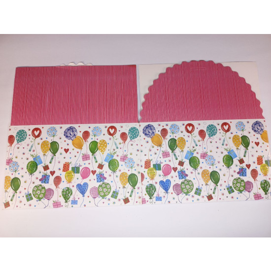 Коробка для торта 350 г  31 x 31 x16см - 4 дизайна (12шт/уп) Unison (HB 8050-L)