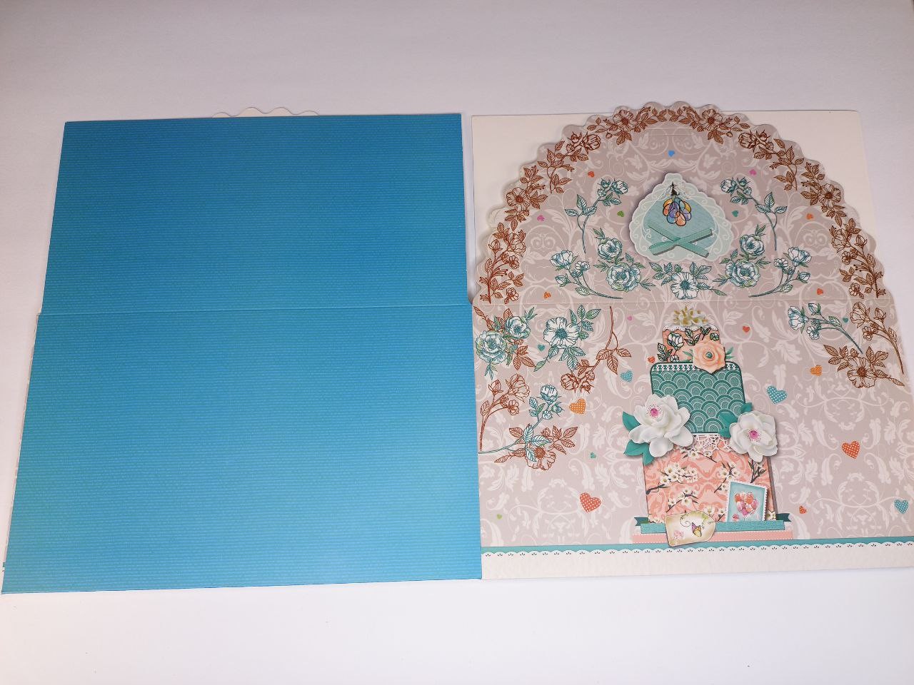 Коробка для торта 350 г  31 x 31 x16см - 4 дизайна (12шт/уп) Unison (HB 8050-L)