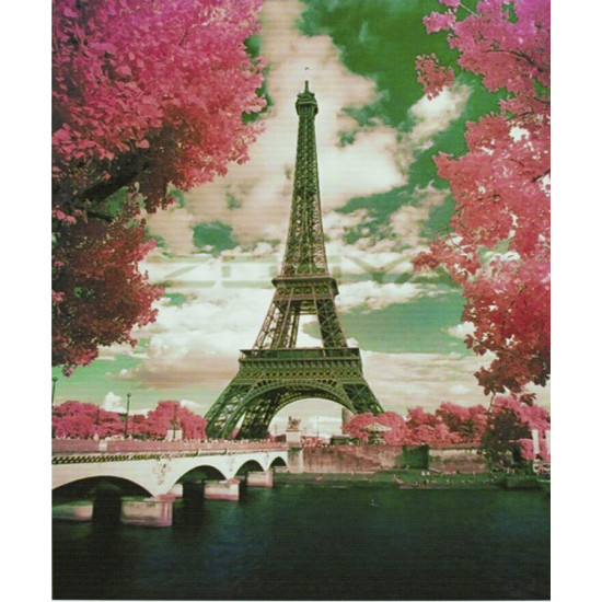 Картина по номерам "Париж " 40*50см,крас.-акрил,кисть-3шт. (9237)
