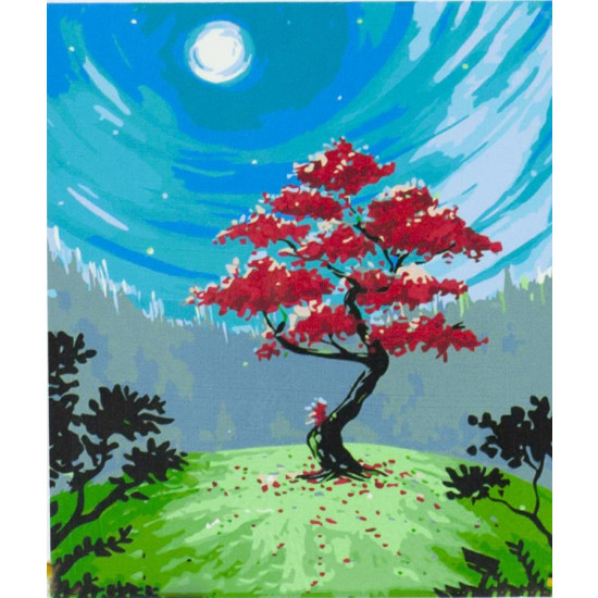 Картина по номерам "Лунное сияние" 20*30см,крас.-акрил,кисть-3шт. (2269_O)