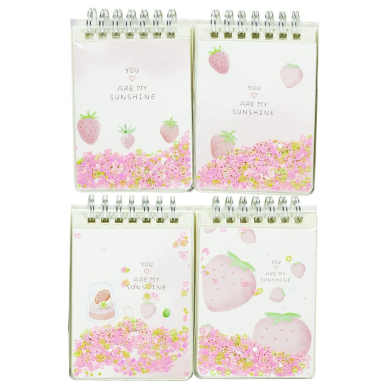 Блок. на спір., ПВХ обл.-сипуч.блистки "Полуниця" 10,5 * 8см, 80л., 70г / кв.м, 4в. (24 * 20) (27206)