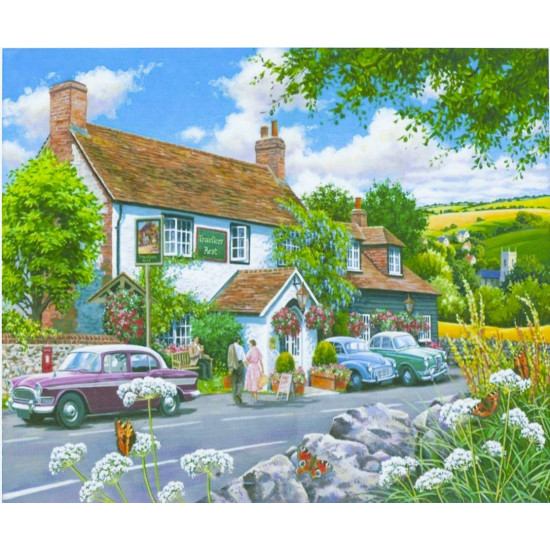 Картина по номерам "Красочн.город автомобилей" 40*50см,крас.-акрил,кис (3167)