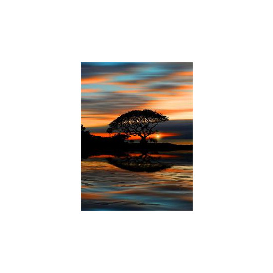 Картина по номерам "Закат" 40*50см,крас.-акрил,кисть-3шт (RA30345)