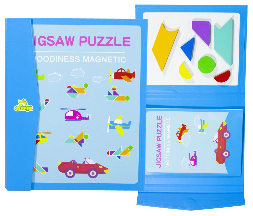 Игра-головоломка дерев.с магнитом "Танграм 7фигур-транспорт" 66751-3 (66751-3)