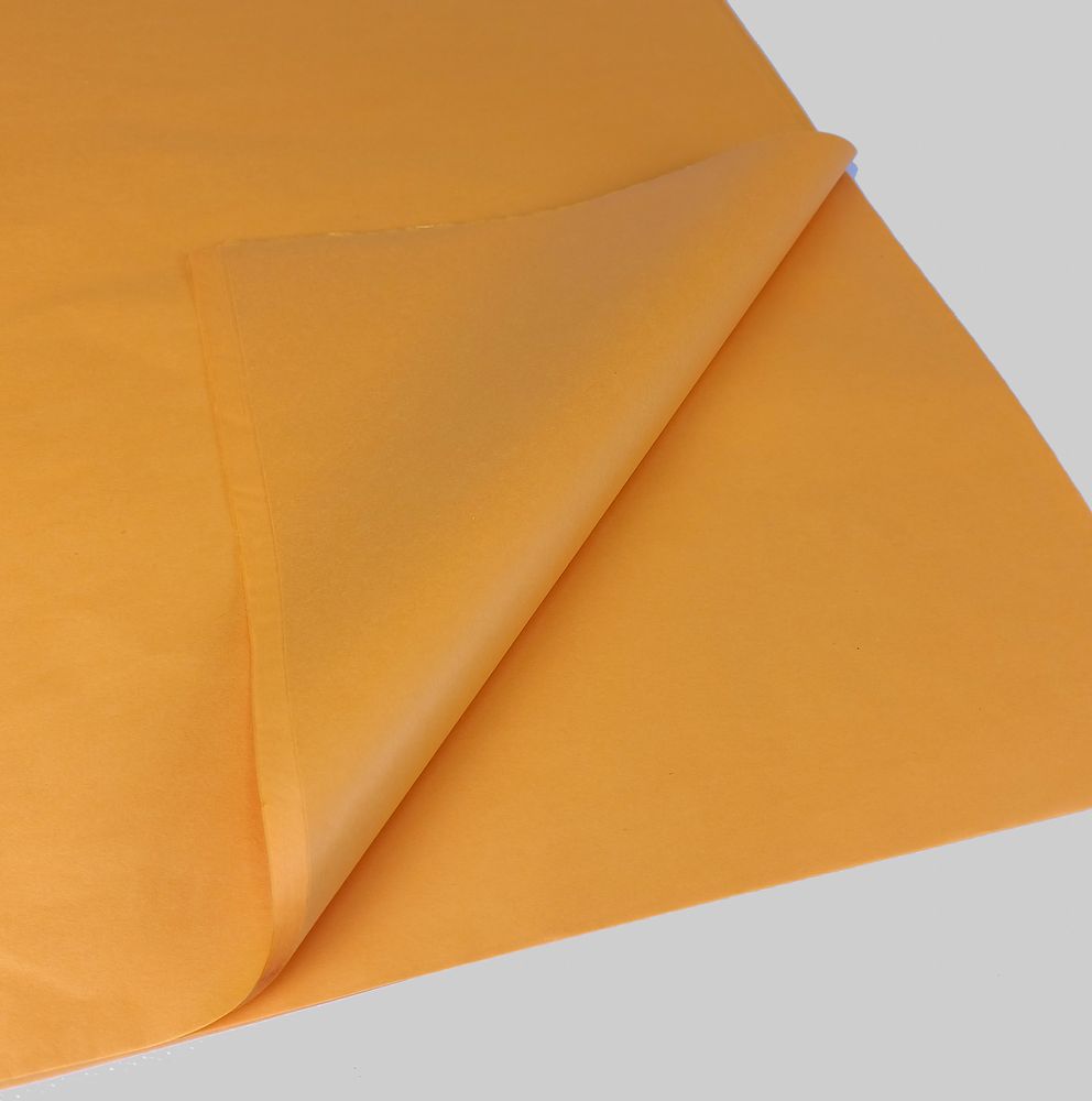 Бумага тишью 50 х 70см 40 листов - оранжевая Оранжевый Unison (QD04)