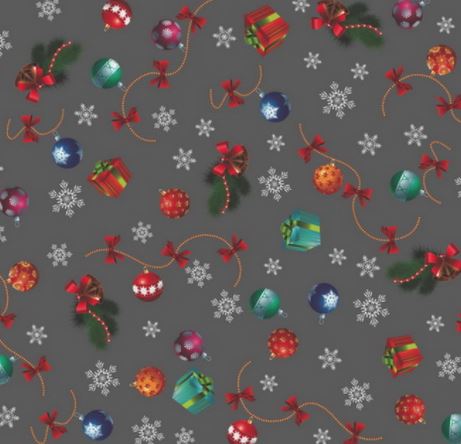 Пакет для новогодних подарков целлоф-вый прозрачный + метал, с рисунком 20х30 см, (100/уп) (PP502)