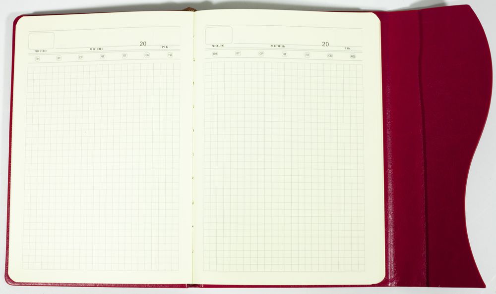 Щоденник недатований клітина  А5 150 аркушів, на магніті, хвиля 3 кольори (2103)