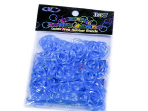 Сине-белые резинки для плетения крестик (Нт 119.4)