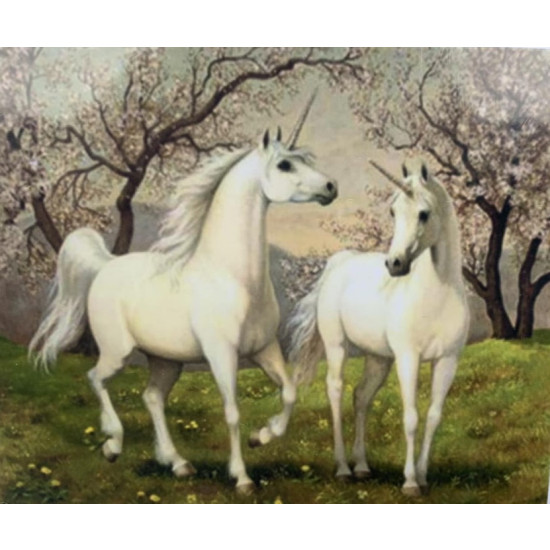 Картина по номерам 40 х 50см "Единороги"  OPP Разноцветный Unison (5401Y_O)