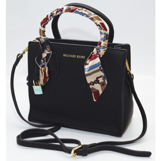 Сумка жіноча чорна 19х22см екошкіра (652 black)