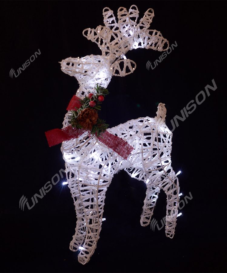 Олень-2 белый 50см (19-037-50-W)