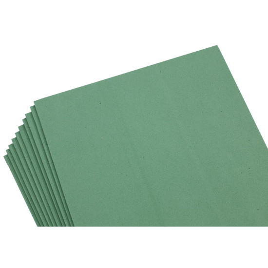 Фоамиран  темно-зеленый - 10листов (1,8мм) (7490-18-12)