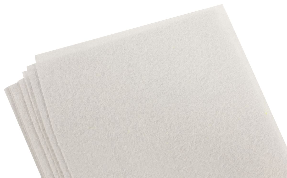 Фетр 20 х 30см, 1,2мм, 10 листов, белый Белый Unison (170HQ-027)