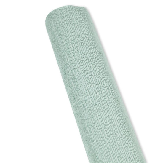 Бумага гофрированная 50 х 250см 180г Светло зеленой дымки Серый Cartotecnica Rossi (621)