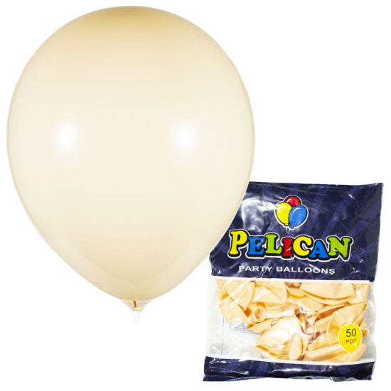 Шарики Pelican 10' (26 см), макарун оранжевый, 50 шт/уп Желтый Pelican (811902/1050-902)