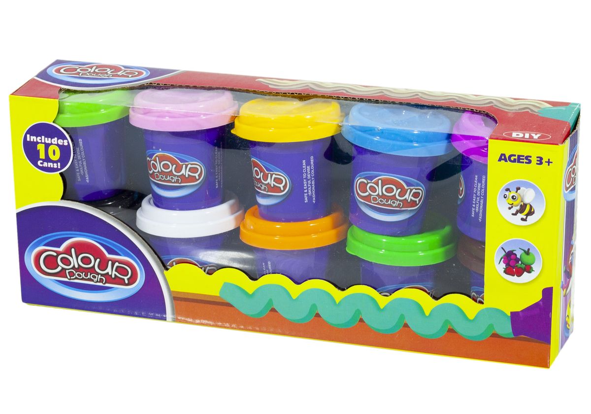 Пластилін 9204, 10 кольорів, 55гр. (9204)