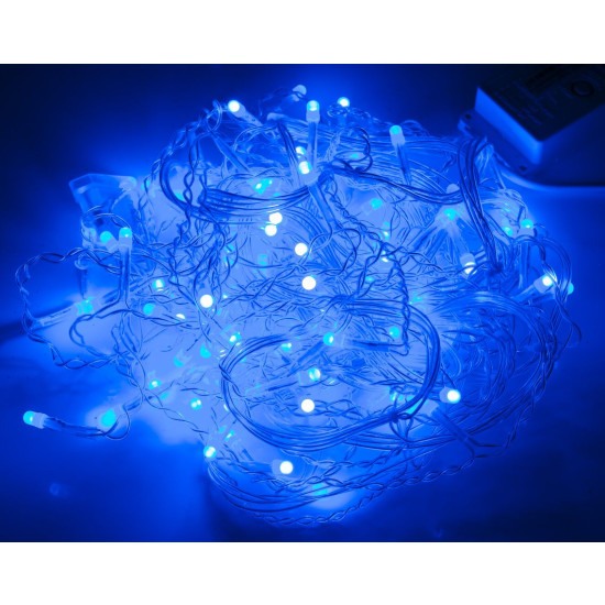 Бахрома 120 LED 3м * 0.5м, синий (1503-02)