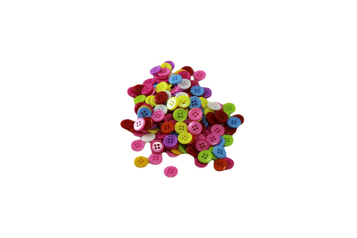 Пуговица декоративная 15мм 25шт Разноцветный Unison (24-SY)