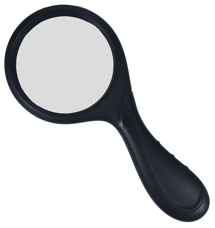 Лупа с изогнутой ручкой 3 х 75мм в коробке Unison (88006)